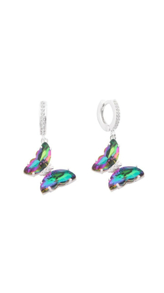 Argollas butterfly vitral - CHESCA ACCESORIOS