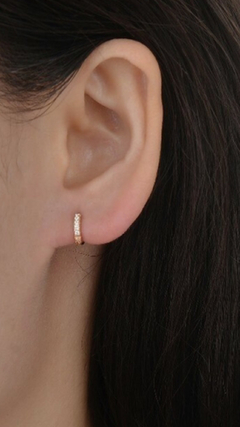 Argollas Charlotte mini rose - comprar online