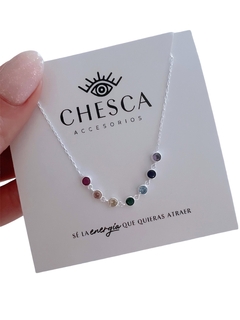 Collar 7 chakras horizontal