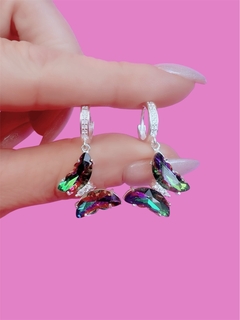 Argollas butterfly vitral - comprar online