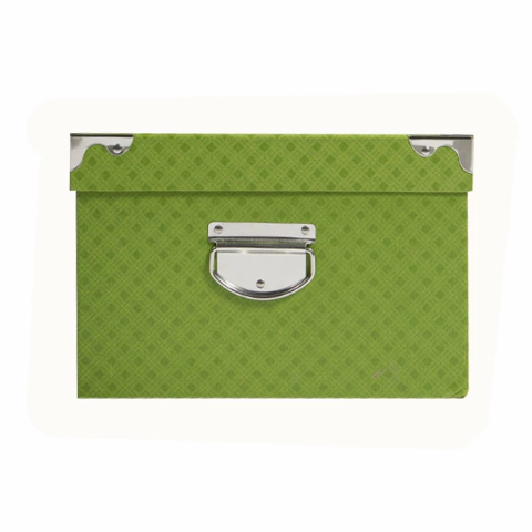 Caja Organizadora Verde Cuadritos N°3