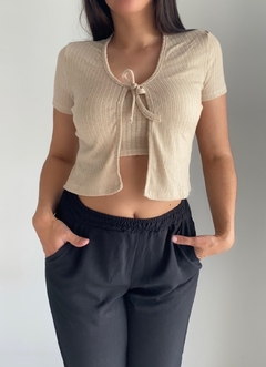 Conjunto Ayko (Beige) - Saquito y top en internet