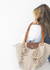 Bolso Buenos Aires lino beige Acanthus chocolate