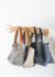 Bolso Buenos Aires lino beige Acanthus chocolate - tienda online