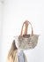 Bolso Buenos Aires lino beige Acanthus chocolate - comprar online