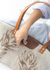 Bolso Buenos Aires lino beige Acanthus chocolate - Plain Textiles