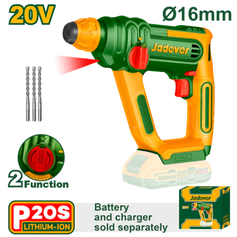 ROTOMARTILLO INALÁMBRICO 20V JADEVER