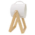 VELADOR RUFO BLANCO Y MADERA - comprar online