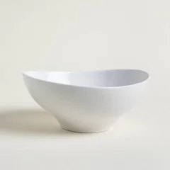 Ensaladera Irregular Blanca
