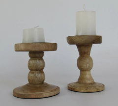 Posa Velas Madera Saur - comprar online