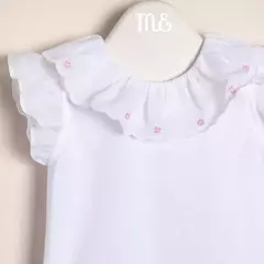 Body de algodón con cuello de voile bordado Gla Articulo: 43011411 - comprar online