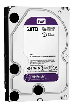 Hard Disk WD Purple 6TB 64MB Sata III