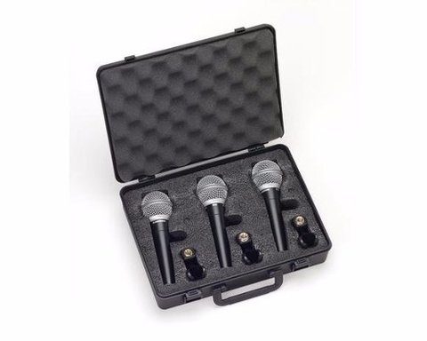Microfono Dinamico Samson R21set De 3 Con Maletin Envios
