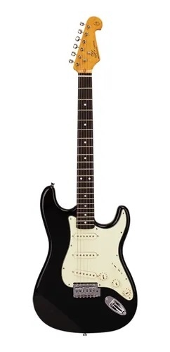 Guitarra Electrica Sx Vintage Sst62 Negra Con Funda Envios