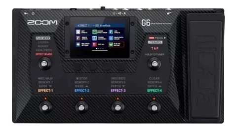 Pedalera De Multi Efecto Zoom G6 Para Guitarra - comprar online