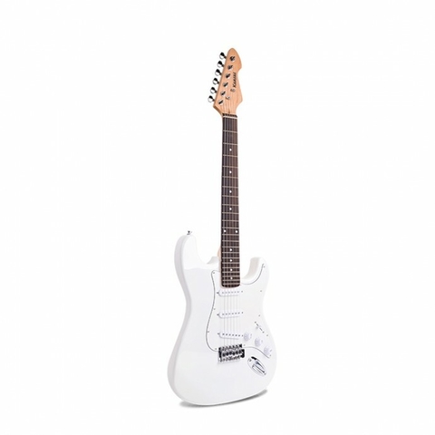Guitarra Electrica Kansas L-g1-st Blanca Cable Rosewood