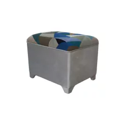 Puff PatchWork Azul