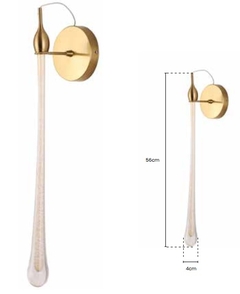 ARANDELA DROP LED 7W 3K METAL DOU E CRISTAL GOTA SKY(3086AR)