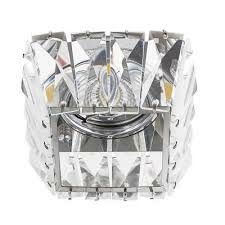 SPOT EMB QUADR CRISTAL CROMADO 7,8CM GU10 BEL(YD1026) 50%