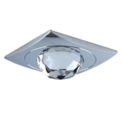 EMBUTIDO LED QUADRADO LED 1W 3k COM CRISTAL BEL YD497Q