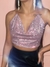 Cropped Mia em Rose - comprar online