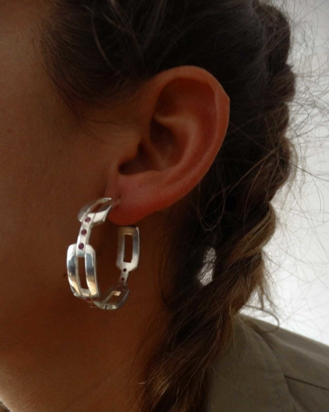 AROS RUBI LINK PLATA925