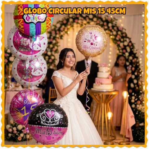 Globo Circular Mis 15 de 45Cm