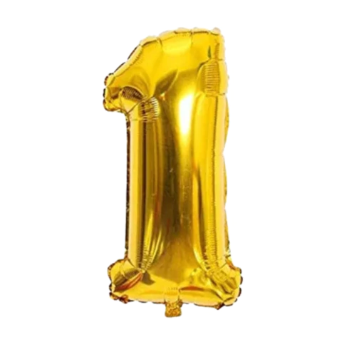 Globos Números 40cm DORADO - comprar online