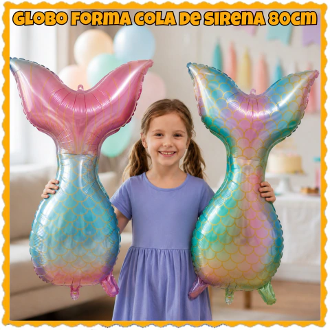 Globo Cola de Sirena 80cm