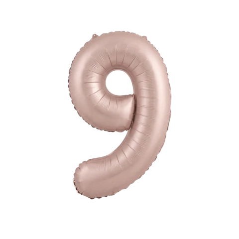 Globos Numero 70cm Rosa Nude Pastel - PromoGlobos - Decorando Tus Momentos