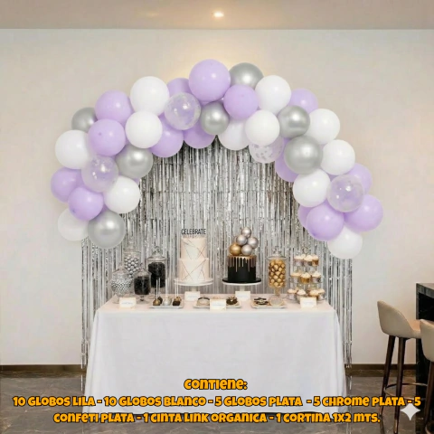 Combo de Globos Cortina + Arco - tienda online