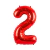 Globos Numeros Rojo 70cm en internet