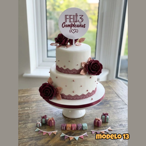 Topper Premium Feliz Cumpleaños - comprar online