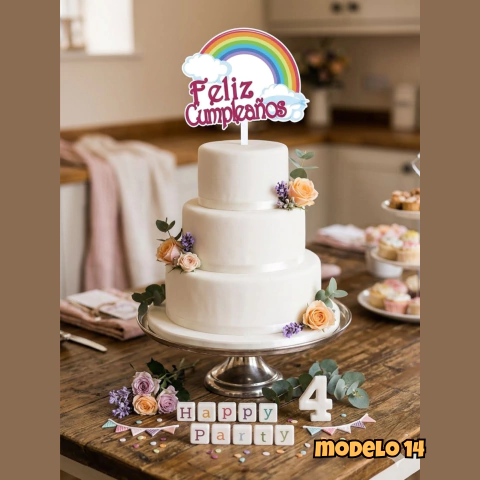 Topper Premium Feliz Cumpleaños en internet