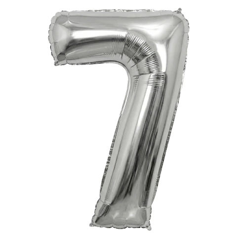 Globos Numeros de Un Metro Plateado 40 Pulgadas en internet