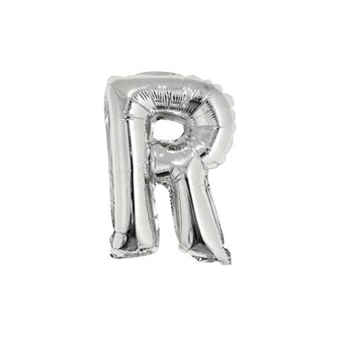 Globos De Letras PLATEADAS 40CM - comprar online