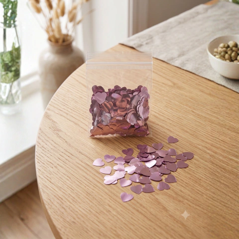 Confeti 20gr Corazon en 3 colores - comprar online