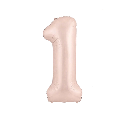Globos Numero 70cm Rosa Nude Pastel - comprar online