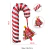 Globo Forma Baston de Caramelo con Arbol - comprar online