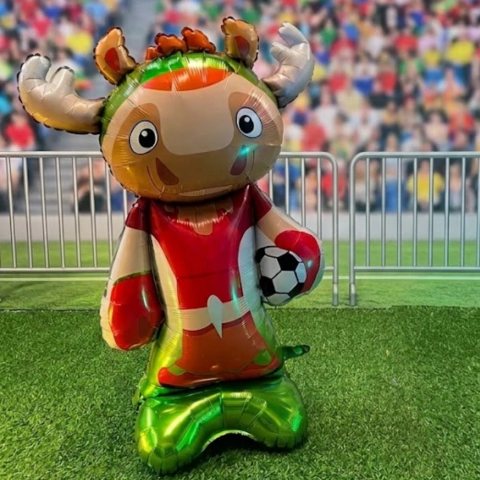 Globo Forma Mascotas del Mundial Grandes Con Base 85cm - comprar online