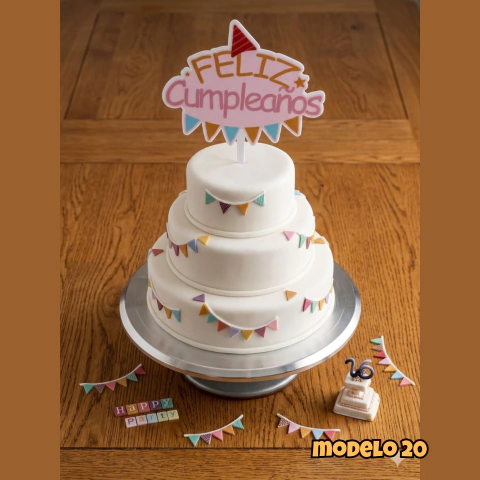 Topper Premium Feliz Cumpleaños en internet