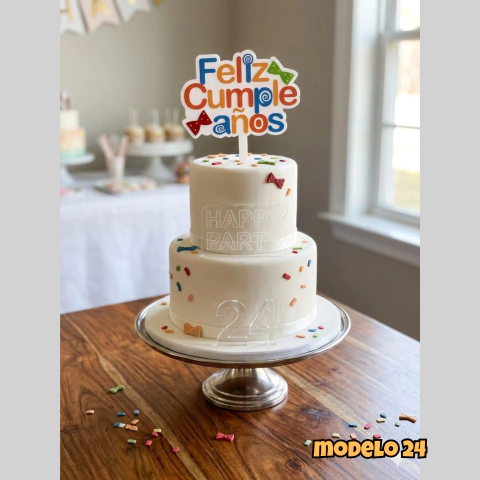 Topper Premium Feliz Cumpleaños