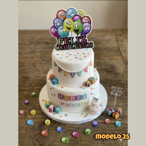 Topper Premium Feliz Cumpleaños - comprar online