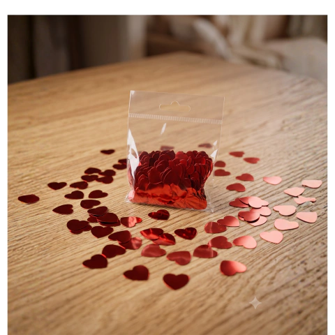 Confeti 20gr Corazon en 3 colores en internet