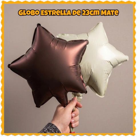 Globo Forma Estrella 23CM MATE