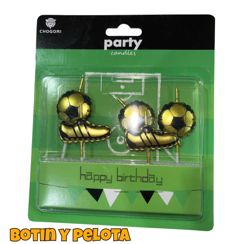 Velas para Torta de Futbol X5 - comprar online