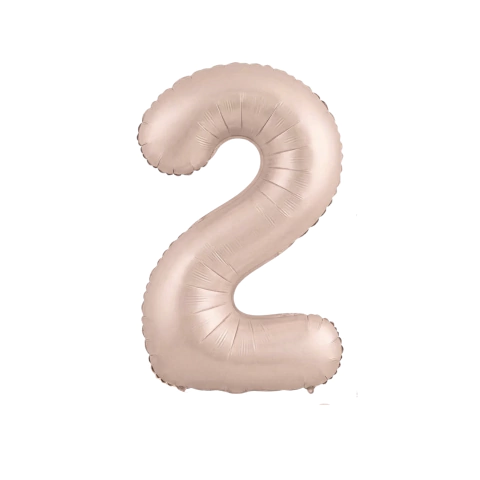 Globos Numero 70cm Rosa Nude Pastel en internet