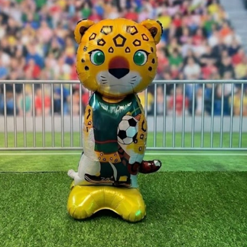 Globo Forma Mascotas del Mundial Grandes Con Base 85cm - PromoGlobos - Decorando Tus Momentos