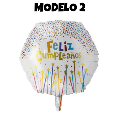 Globo Hexagonal Feliz Cumpleaños 45Cm en internet
