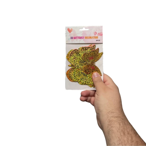 Blister Mariposas Holograficas Pack X6 en internet